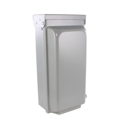 GE T030N 1-Outlet Twist-Lock Power Inlet, For Use With PowerMark Gold™ Residential Loadcenter, 120/240 VAC, 3 A, NEMA L14-30R Receptacle, Steel